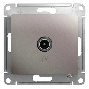 GLOSSA TV РОЗЕТКА проходная 4дБ, механизм, ПЛАТИНА GSL001292