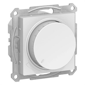 ATLASDESIGN СВЕТОРЕГУЛЯТОР (диммер) поворотно-нажимной, LED, RC, 400Вт, механизм, БЕЛЫЙ ATN000123