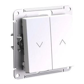 ATLASDESIGN 2-клавишный ВЫКЛЮЧАТЕЛЬ ДЛЯ ЖАЛЮЗИ, сх.4, 10А, механизм, ЖЕМЧУГ ATN000419