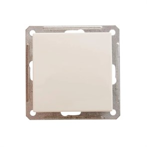 W59 AQUA 1-клавишный ПЕРЕКЛЮЧАТЕЛЬ, IP44, сх.6, 10АХ, механизм, СЛОНОВАЯ КОСТЬ VS610-156B-2-86