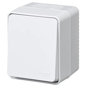 ATLASDESIGN PROFI IP54 О/У 1-клавишный ВЫКЛЮЧАТЕЛЬ КНОПОЧНЫЙ, сх.1, 10А, БЕЛЫЙ ATN540115