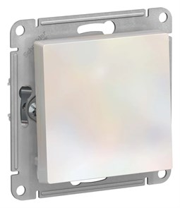 ATLASDESIGN 1-клавишный ВЫКЛЮЧАТЕЛЬ 2-полюсный, 10АХ, механизм, ЖЕМЧУГ ATN000421