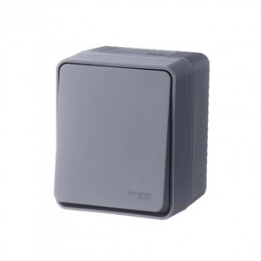 ATLASDESIGN PROFI IP54 О/У 1-клавишный ВЫКЛЮЧАТЕЛЬ, сх.1, 10АХ, АНТРАЦИТ ATN544011