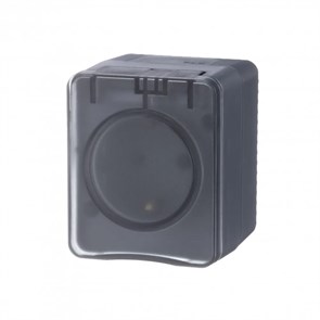 ATLASDESIGN PROFI IP54 О/У РОЗЕТКА с заземлением со шторками, 16А, АНТРАЦИТ ATN544045