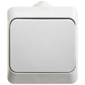 ЭТЮД IP44 О/У 1-клавишный ПЕРЕКЛЮЧАТЕЛЬ 10 АХ, СЕРЫЙ BA10-046C