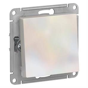 ATLASDESIGN 1-клавишный ПЕРЕКЛЮЧАТЕЛЬ, сх.6, 10АХ, механизм, ЖЕМЧУГ ATN000461