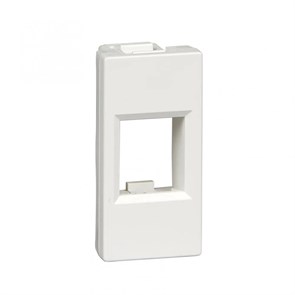 W45 Плата лицевая для 1xKeystone, 1 модуль (45х22.5 мм) БЕЛАЯ RIN-145-B