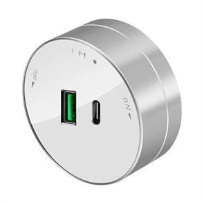 MULTITRACK Розетка 2хUSB (тип А+С) 18 Вт, 5 В/3 А БЕЛЫЙ MTK13003W