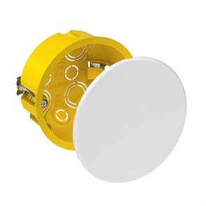 MULTIBOX Крышка монтажной коробки, диаметр 92 мм, крепление винтовое, БЕЛАЯ LEX1420540R