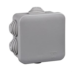 MULTIBOX Коробка распред. откр. установки 70x70x40, габариты 95х95х48, IP55 СЕРАЯ IMT35090