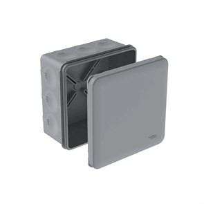 MULTIBOX Коробка распред. 100х100х50 IP66 с 12 мембр. вводами D20, под пистолет СЕРАЯ (со стикером) IMT351981
