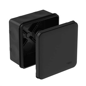 MULTIBOX Коробка распред. 85х85х42 IP66 с 8 мембр. вводами D25, под пистолет ЧЁРНАЯ (со стикером) IMT352971