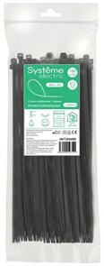 MULTISET Стяжка кабельная нейлоновая 250х4.8 ЧЁРНАЯ (100шт) в пакете с замком ЗИП-ЛОК IMT25048B