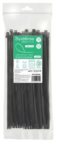 MULTISET Стяжка кабельная нейлоновая 300х3.6 ЧЁРНАЯ (100шт) в пакете с замком ЗИП-ЛОК IMT30036B