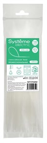 MULTISET Стяжка кабельная нейлоновая 370х4.8 БЕЛАЯ (100шт) в пакете с замком ЗИП-ЛОК IMT37048W