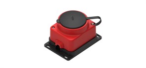 MULTISET Розетка 2К+З открытой установки каучуковая 16 А/250 В IP44 КРАСНАЯ MST4403RD
