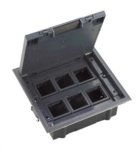 MultiDesk Люк на 12 модулей IP40 для фальшпола с монтажной коробкой, тип MDK10 MDK10112