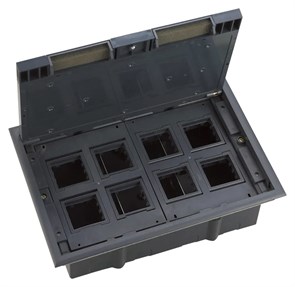 MultiDesk Люк на 16 модулей IP40 для фальшпола с монтажной коробкой, тип MDK10 MDK10116