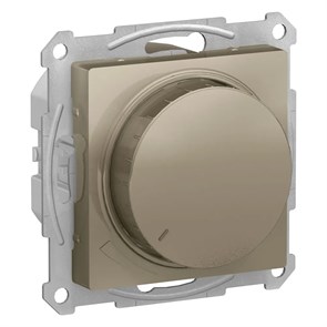 ATLASDESIGN СВЕТОРЕГУЛЯТОР (диммер) поворотно-нажимной, LED, RC, 400Вт, механизм, ШАМПАНЬ ATN000523