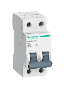 City9 Set Автоматический выключатель (АВ) B 10А 2P 6kA 230В C9F16210
