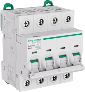 Systeme9 Автоматический выключатель (АВ) B 40A 4P 10kA 400В S9F31440