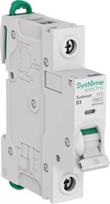 Systeme9 Автоматический выключатель (АВ) D 3A 1P 10kA 230В S9F33103