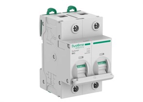 Systeme9 Автоматический выключатель (АВ) 27мм B 63A 2P 10 kA 400В S9H31263