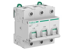 Systeme9 Автоматический выключатель (АВ) 27мм B 100A 3P 10 kA 400В S9H31391