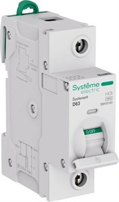 Systeme9 Автоматический выключатель (АВ) 27мм D 63A 1P 10 kA 230В S9H33163