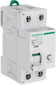 Systeme9 Выключатель дифференциального тока (ВДТ) 40A 2P 100мА Тип-A-S 230В S9R28240