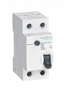 City9 Set Авт. выкл. диф. тока (АВДТ) 1P+N С 20А 4.5kA 30мА Тип-AС 230В C9D34620
