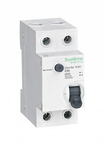 City9 Set Авт. выкл. диф. тока (АВДТ) 1P+N С 32А 4.5kA 30мА Тип-AС 230В C9D34632