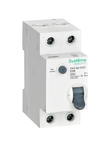 City9 Set Авт. выкл. диф. тока (АВДТ) 1P+N С 25А 6kA 10мА Тип-A 230В C9D61625
