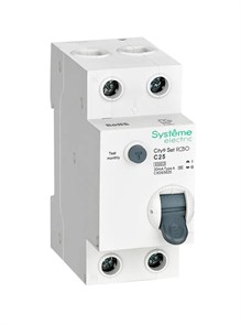 City9 Set Авт. выкл. диф. тока (АВДТ) 1P+N С 25А 6kA 30мА Тип-A 230В C9D65625