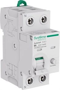 Systeme9 Авт. выкл. диф. тока (АВДТ) 1P+N B 6A 6kA 30мА Тип-AC 230В S9D41606