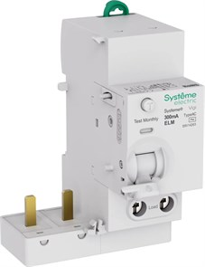 Systeme9 Блок диф. тока (БДТ) 63A 2P 300мА Тип-AC 230В S9V14263