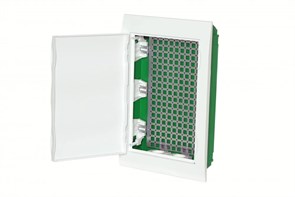 City9 Box IT корпус встраиваемый с белой дв. 3ряд/36мод 2 розетки EZ9E312P2FIT