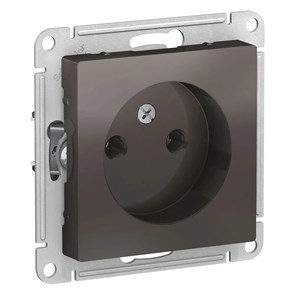ATLASDESIGN РОЗЕТКА без заземления без шторок, 16А, механизм, МОККО ATN000641