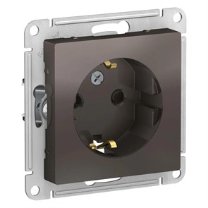 ATLASDESIGN РОЗЕТКА с заземлением со шторками, 16А, механизм, МОККО ATN000645
