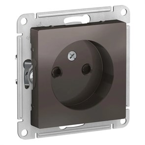 ATLASDESIGN РОЗЕТКА без заземления со шторками, 16А, механизм, МОККО ATN000649