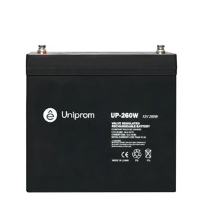 Батарея свинцово-кислотная, 55АЧ, 10 лет UP-260W