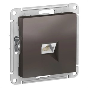 ATLASDESIGN РОЗЕТКА компьютерная RJ45 кат. 5e, механизм, МОККО ATN000683