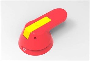ВЫНОСНАЯ КОРОТКАЯ КРАСНО-ЖЁЛТАЯ ПОВОРОТНАЯ РУКОЯТКА ДЛЯ БОКОВОЙ УСТАНОВКИ НА SD160-250 SSDERHSR15Y1625