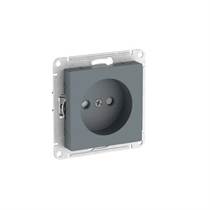ATLASDESIGN РОЗЕТКА без заземления со шторками, 16А, мех., быстрозажим. клем., ГРИФЕЛЬ ATN000749S