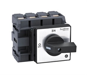 ВЫКЛЮЧАТЕЛЬ-РАЗЪЕДИНИТЕЛЬ 4P 100A IP54 С ЧЁРНОЙ РУКОЯТКОЙ НА ДВЕРЦУ 4 ВИНТАМИ MSD100420B