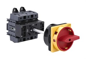 ВЫКЛЮЧАТЕЛЬ-РАЗЪЕДИНИТЕЛЬ 3P 175A IP40 С КРАСНОЙ ВЫНОСНОЙ РУКОЯТКОЙ НА ДИН-РЕЙКЕ/ПЛАТЕ С ЗАМКОМ MSD175340R