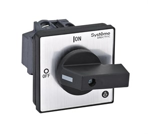 ВЫКЛЮЧАТЕЛЬ-РАЗЪЕДИНИТЕЛЬ 4P 20A IP40 С ЧЁРНОЙ РУКОЯТКОЙ НА ДВЕРЦУ 4 ВИНТАМИ MSD20420B