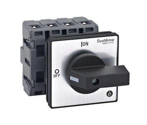 ВЫКЛЮЧАТЕЛЬ-РАЗЪЕДИНИТЕЛЬ 4P 40A IP54 С ЧЁРНОЙ РУКОЯТКОЙ НА ДВЕРЦУ 4 ВИНТАМИ MSD40420B