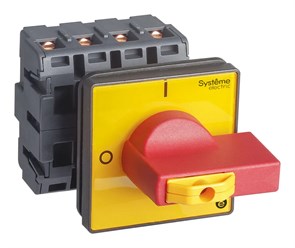 ВЫКЛЮЧАТЕЛЬ-РАЗЪЕДИНИТЕЛЬ 4P 40A IP54 С КРАСНОЙ РУКОЯТКОЙ НА ДВЕРЦУ 4 ВИНТА 1 ЗАМОК MSD40460R