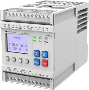 РЕЛЕ MFR530 MODBUS-RTU + ВСТРОЕННЫЙ ДИСПЛЕЙ 0.2-5A ТТ _10.5ММ 80-270В AC/DC MFR5315A